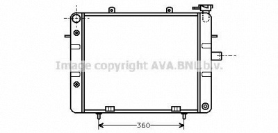AVA QUALITY COOLING ol2125 -  Радиатор, охлаждение двигателя